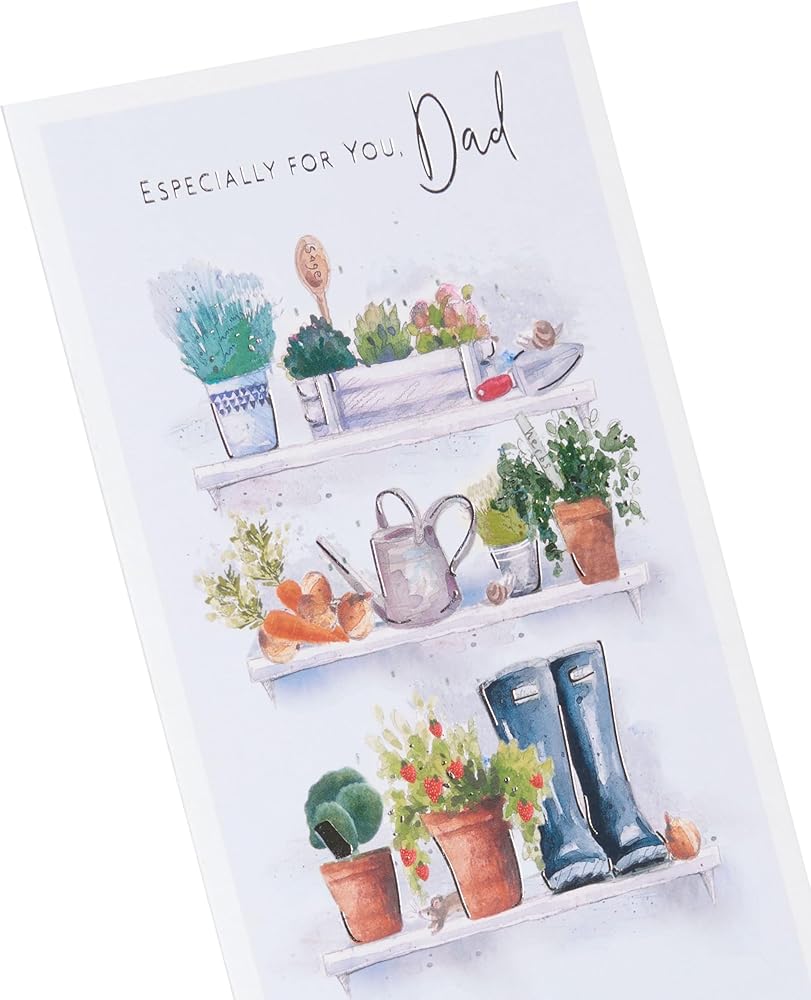 Garden Shelves Design Dad Father's Day Card