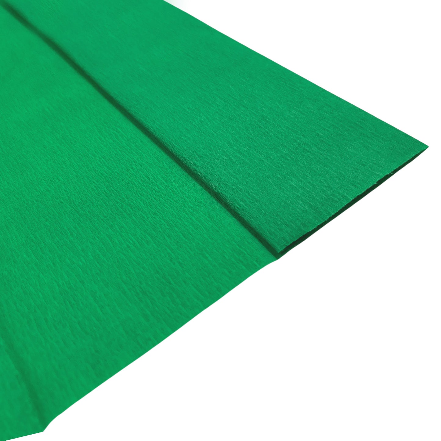 Pack of 20 Green Crepe Paper Sheets 50cm x 2m 17GSM 35% Stretch Craft Paper