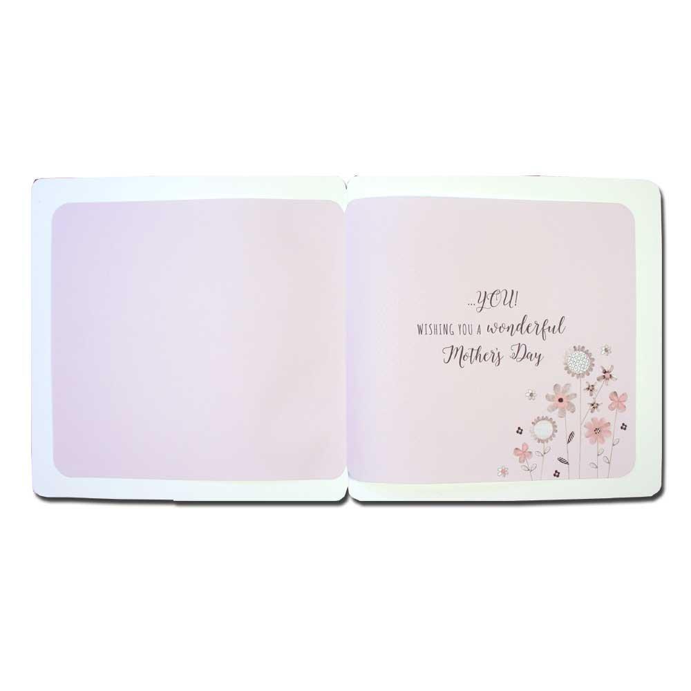 Amazing Mum Handmade Crystals & Glitter Luxury Mother's Day Card
