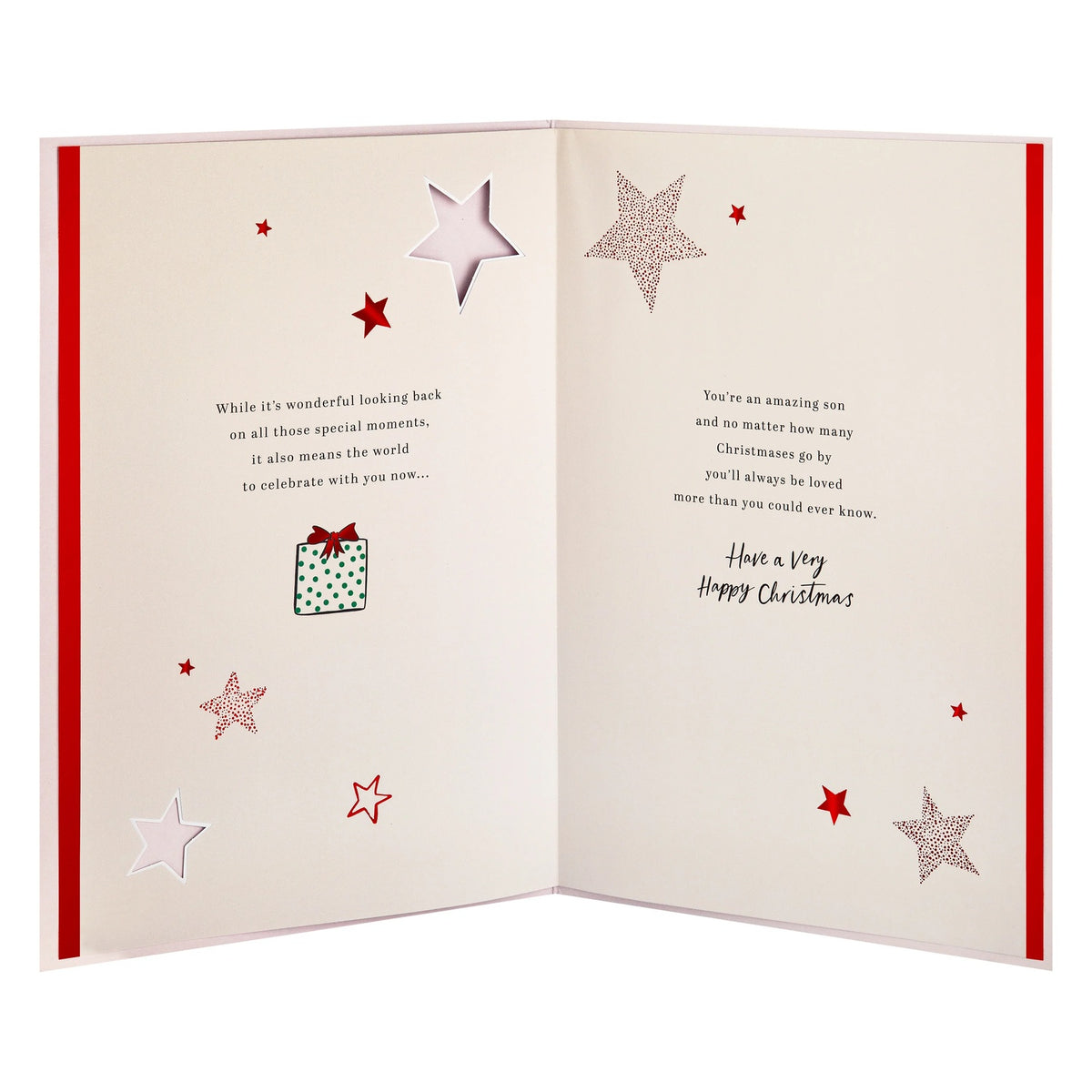 Special Sentiment, Christmas Presents Design Son Christmas Card