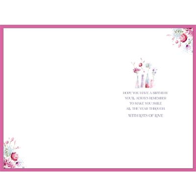 Mum Birthday Card Flowers In Vases