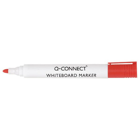 Q-Connect Drywipe Marker Pen Red (Pack of 10)