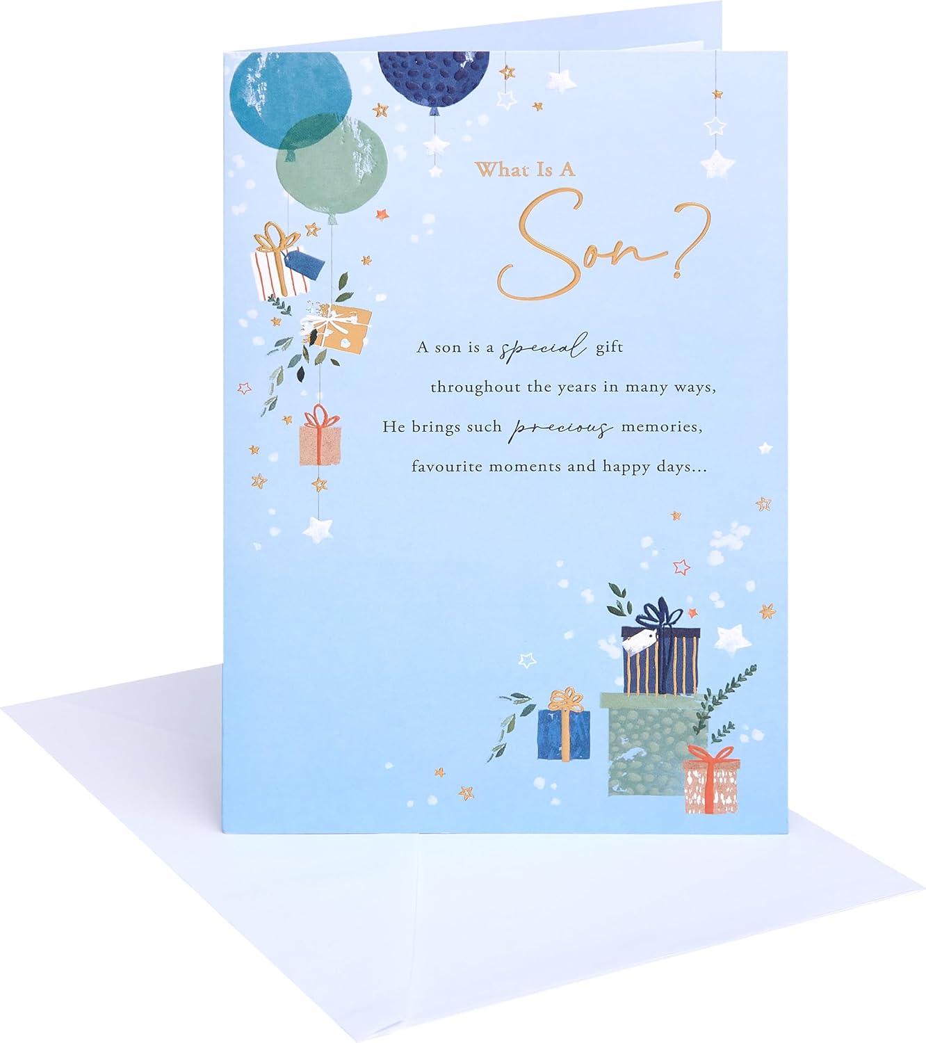 Word Portraits Hanging Gifts Design Son Birthday Card