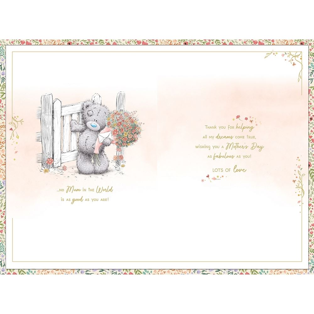 Bears Hugging Love You Mum Luxury Handmade Mother's Day Card