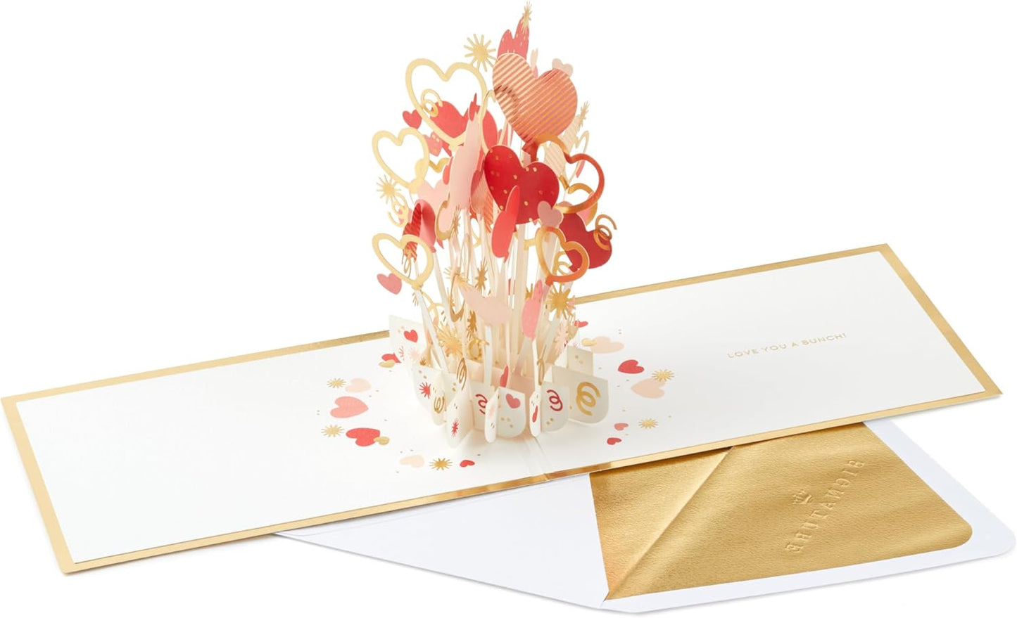 Flowers Hearts Balloons  3D & Pop Up Valentine's Card