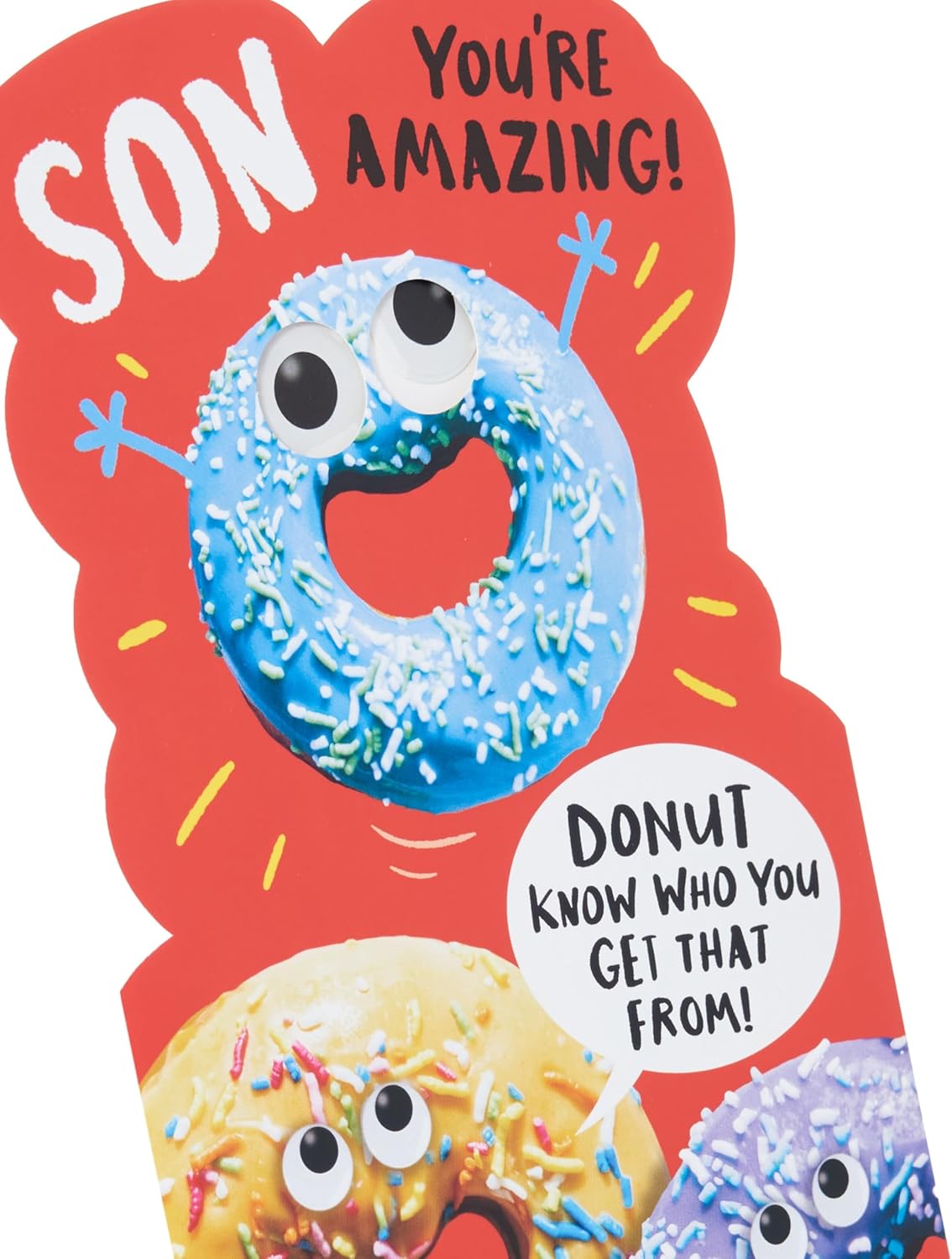Funny Donut Design Son Birthday Card