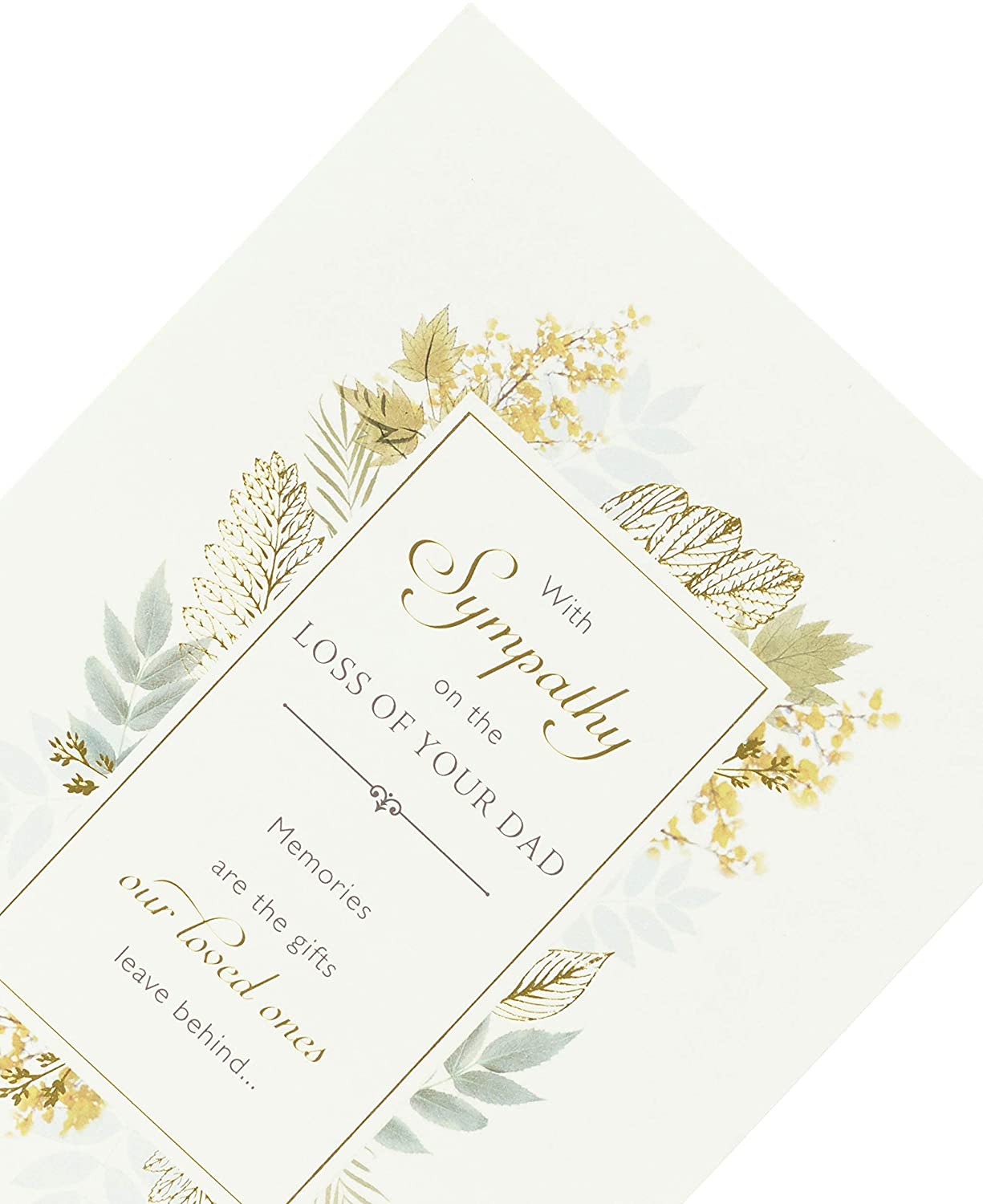 Loss of Dad deepest Sympathy Nice Verse Memories Greeting Card