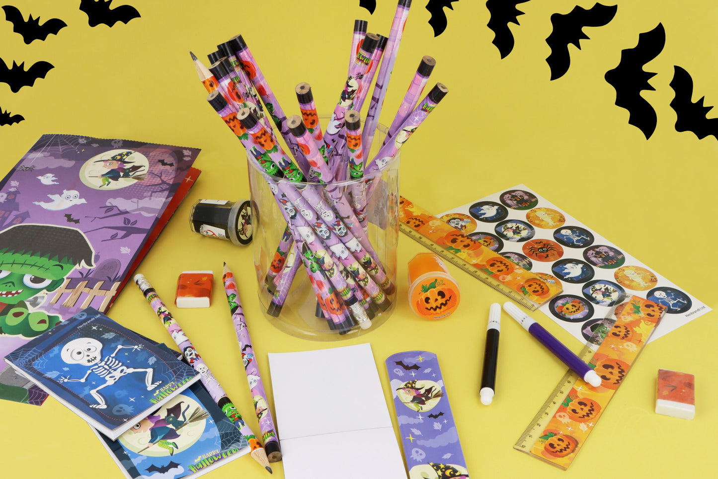 Pack of 5-Piece Halloween Stationery Set