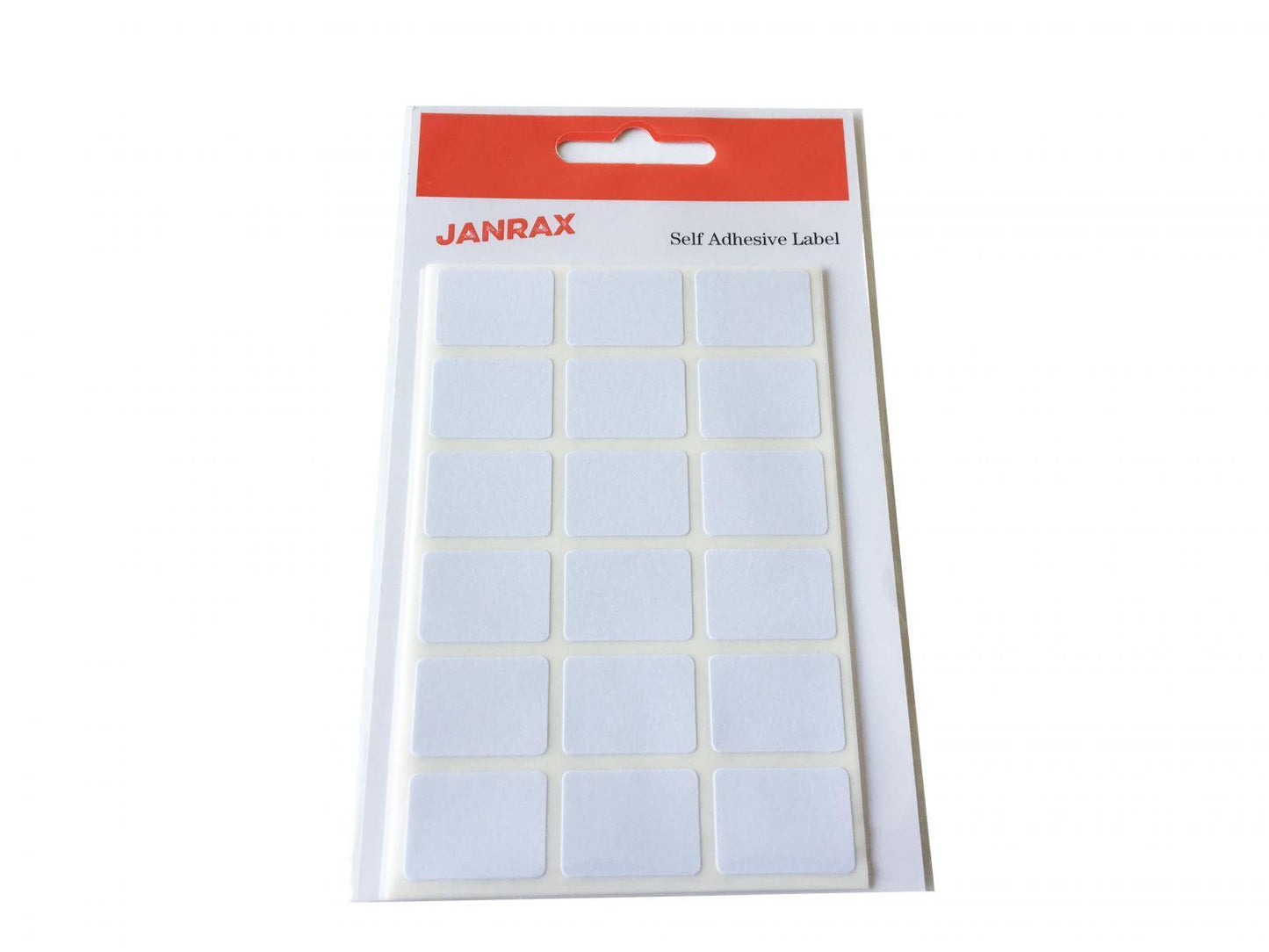 Pack of 126 White 16x22mm Rectangular Labels - Adhesive Stickers