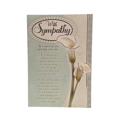 Poem Words Soft Whispers Sympathy Card