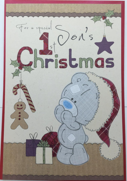 Me to You Son's 1st Christmas Greetings Card