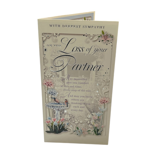 Loss of Partner Sympathy Opacity Card