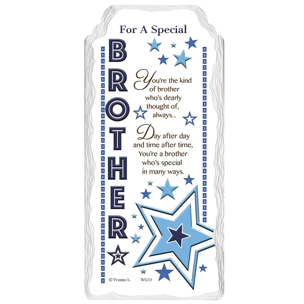 For a Special Brother Sentimental Handcrafted Ceramic Plaque
