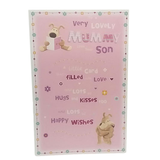 Very Lovely Mummy From Son Cute Boofle Mother's Day Card 