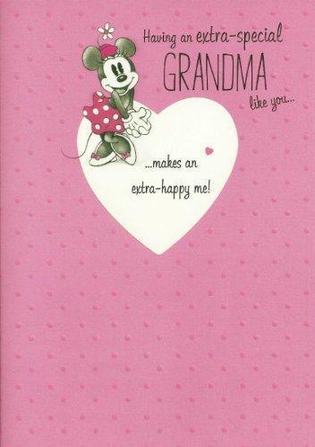 Having An Extra Special Grandma Like You Classic Minnie Mouse Design Mother's Day Card