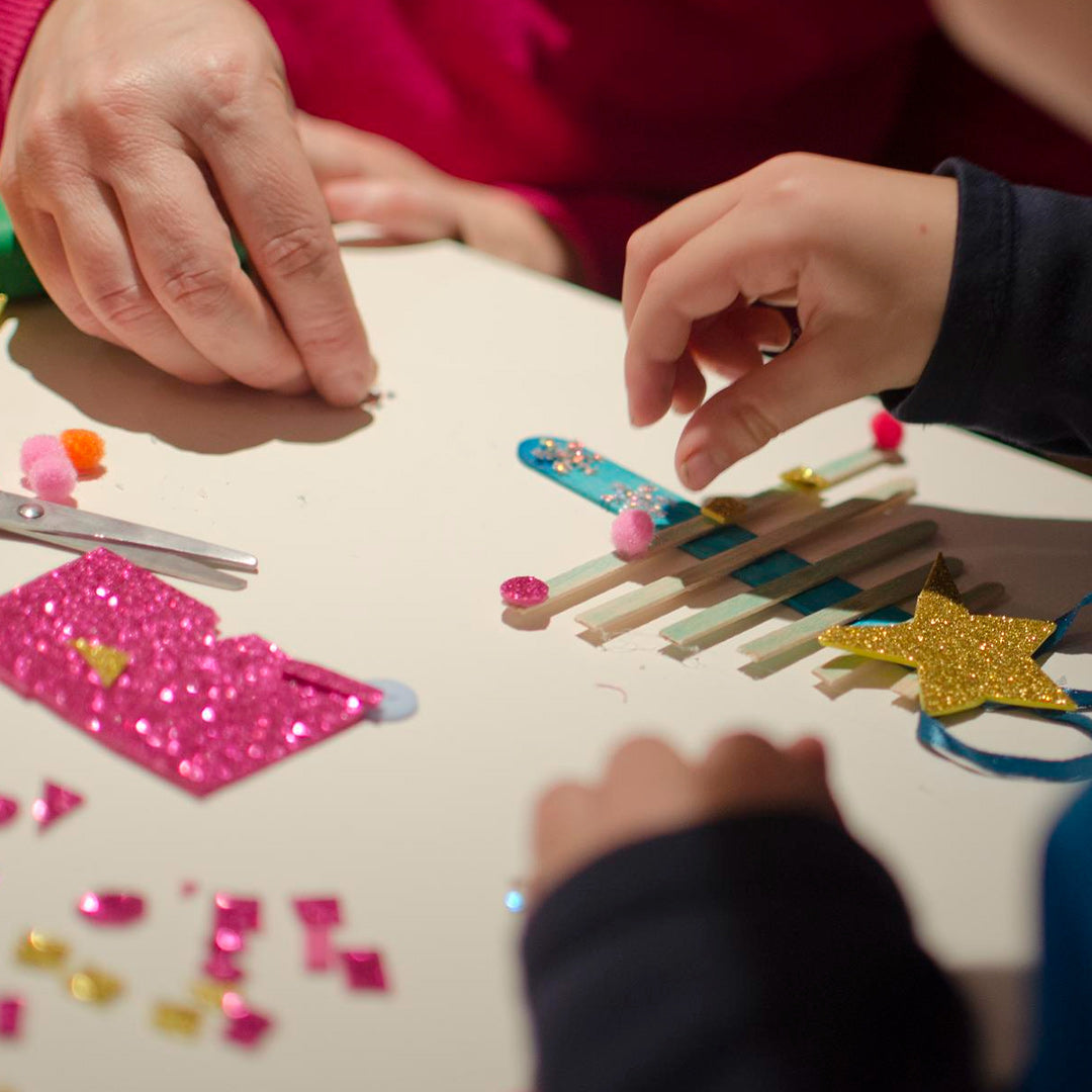 Pack of 10 A4 Light Blue Glitter Eva Foam Sheets