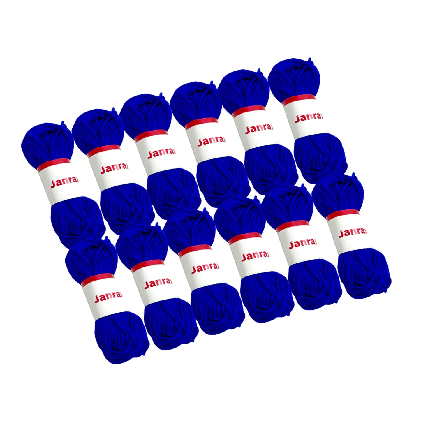 Pack of 5 Dark Blue Acrylic Yarn Rolls – 10g each, 4 Strand 8 Ply Knitting Wool