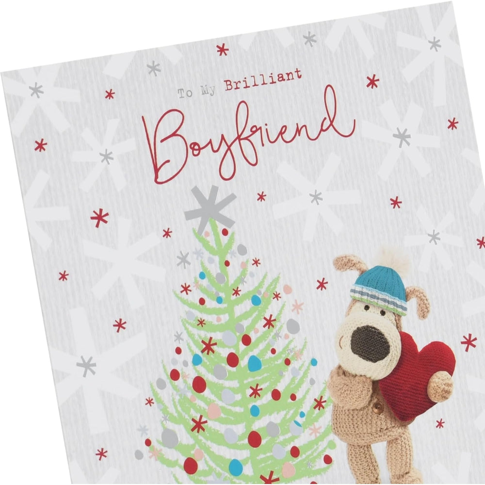 Boofle With Heart Boyfriend Christmas card