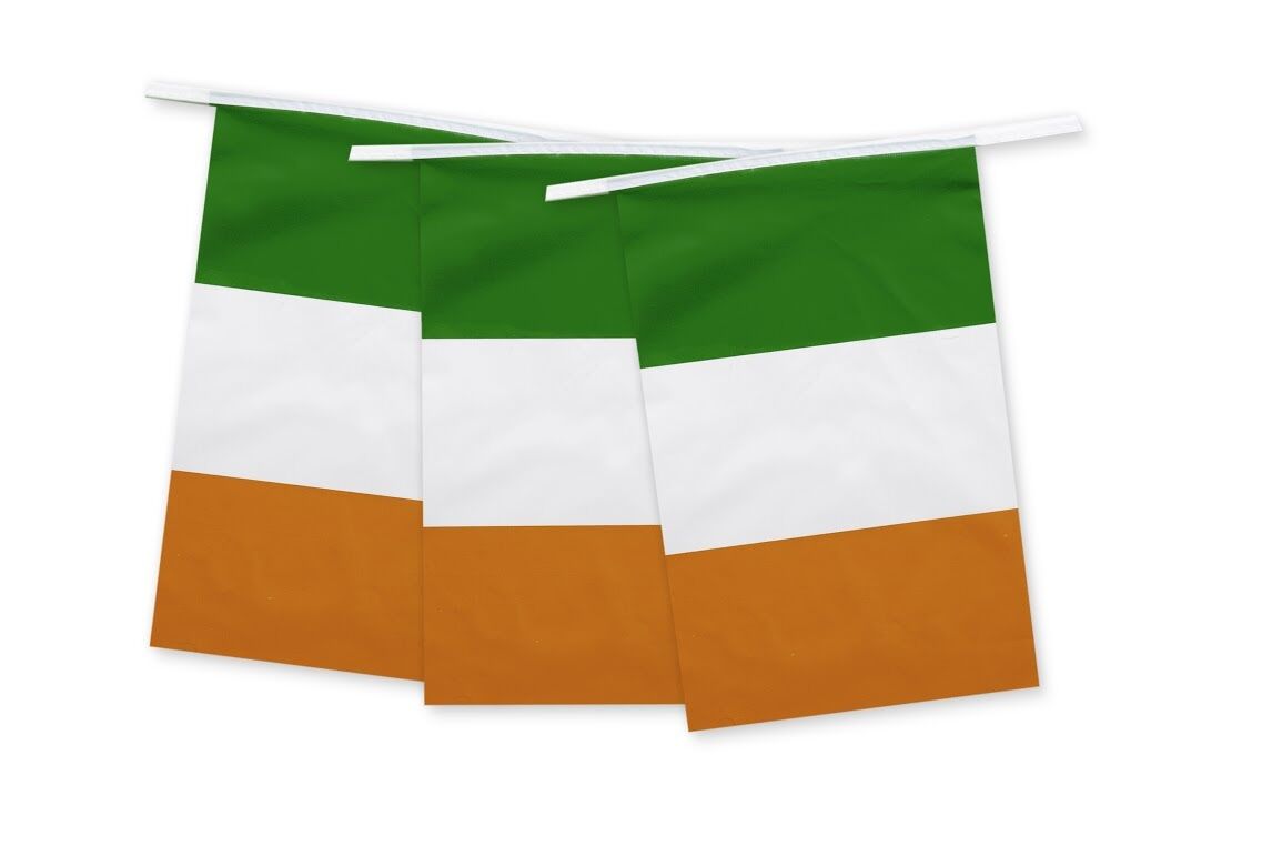 Ireland Rectangle Bunting 10m with 20 Flags