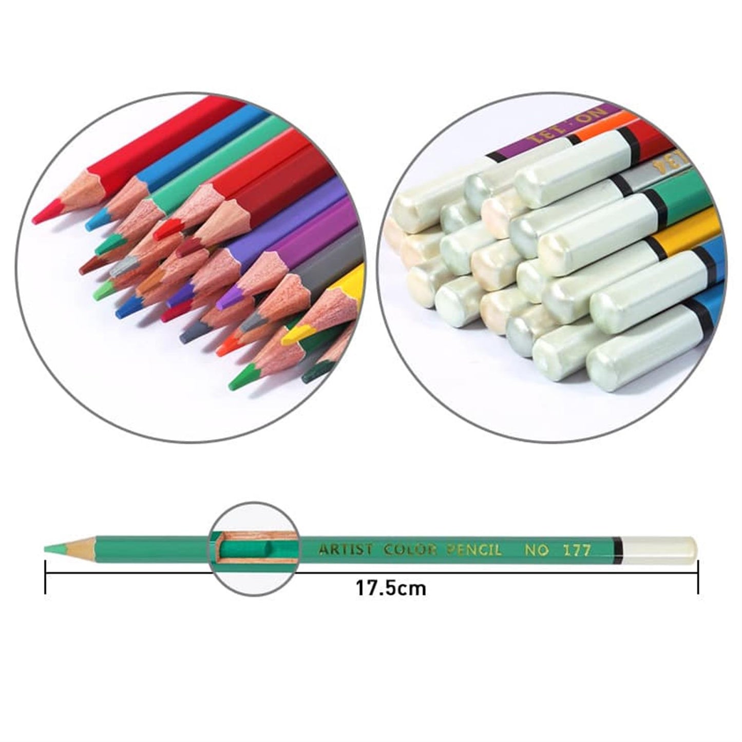 Pack of 120 Oily Colour Pencils With Sharpeners