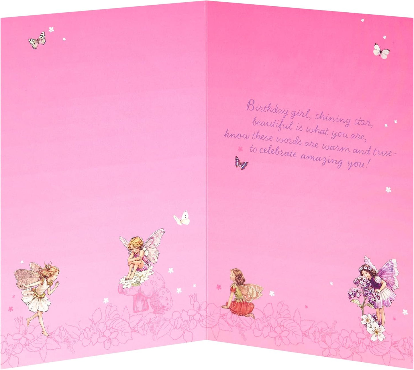 Flower Fairies Design Birthday Card