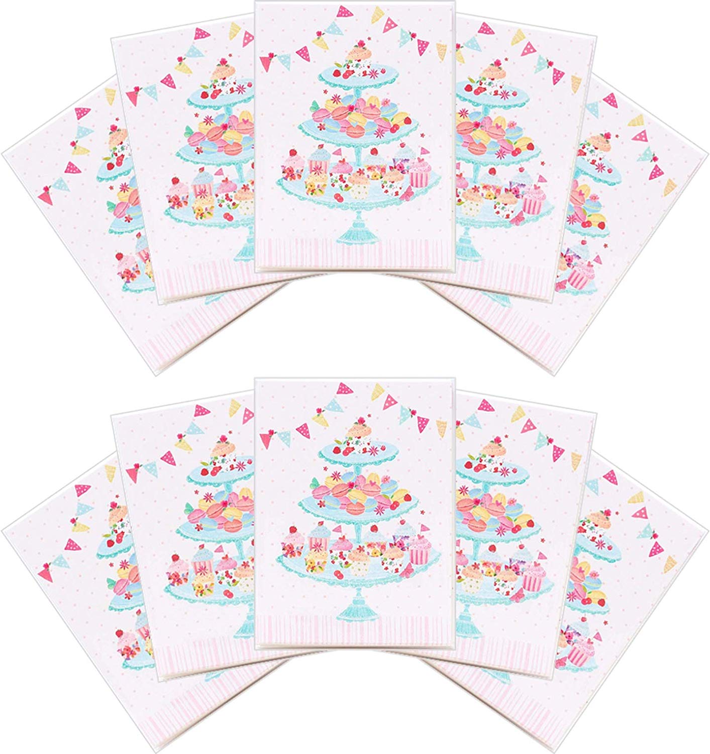 Multipack of 10 Greeting Cards Blank Inside for All Occasions 