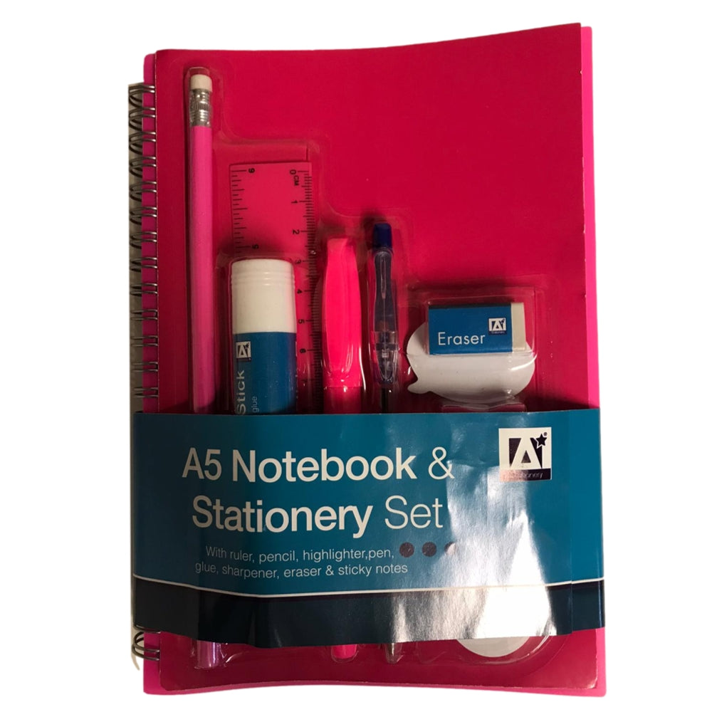A5 Notebook And Stationery Set
