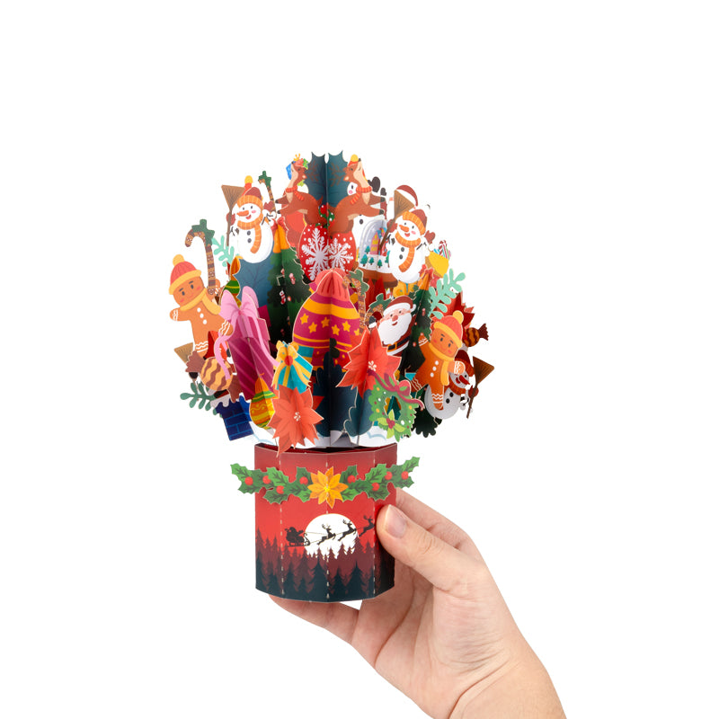 Joyful Gathering Merry & Bright 3D Pop Up Christmas Card