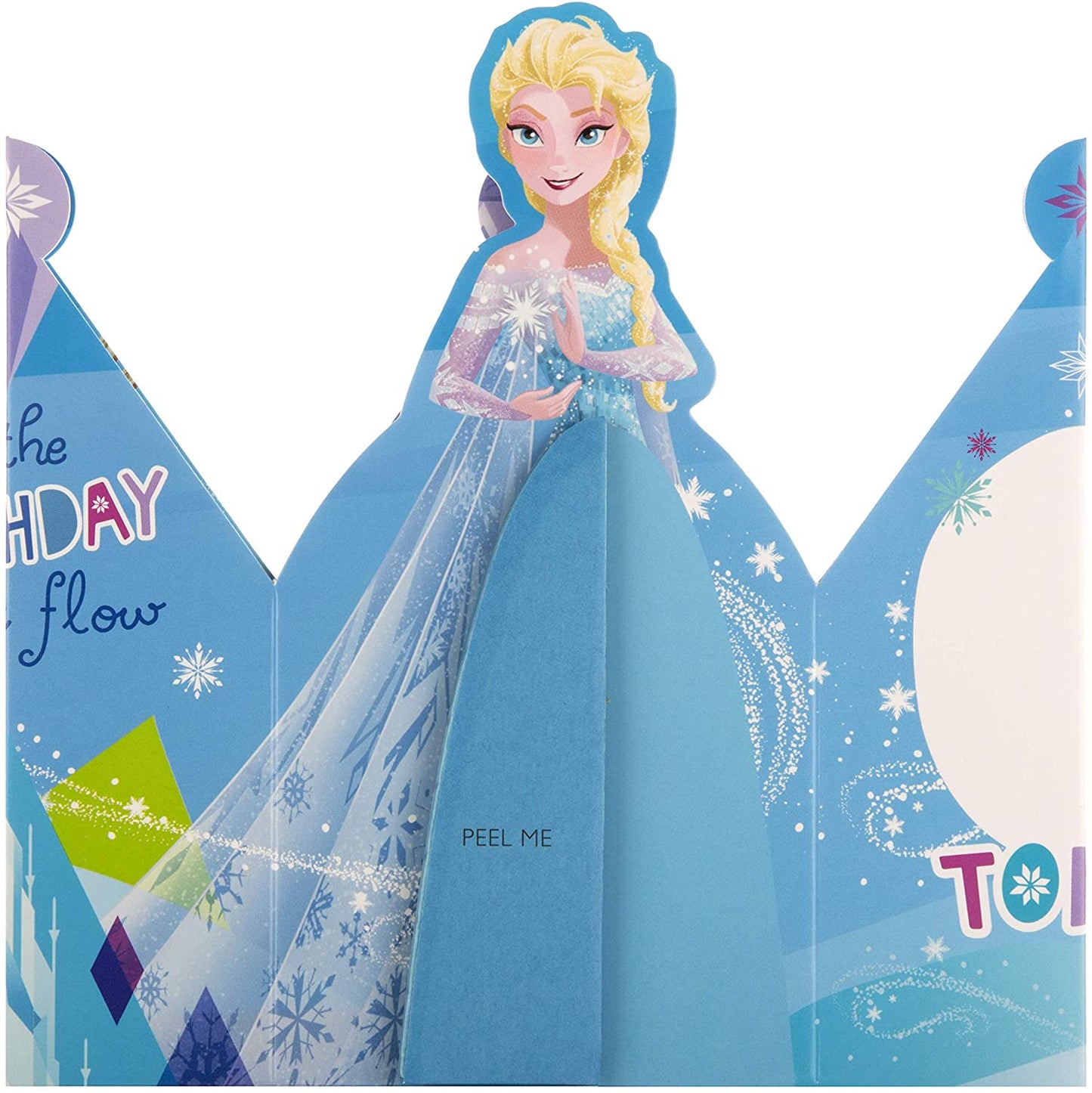Age 2-6 Customisable Disney's Frozen Birthday Card 3D Paper WOW Wearable Crown Design