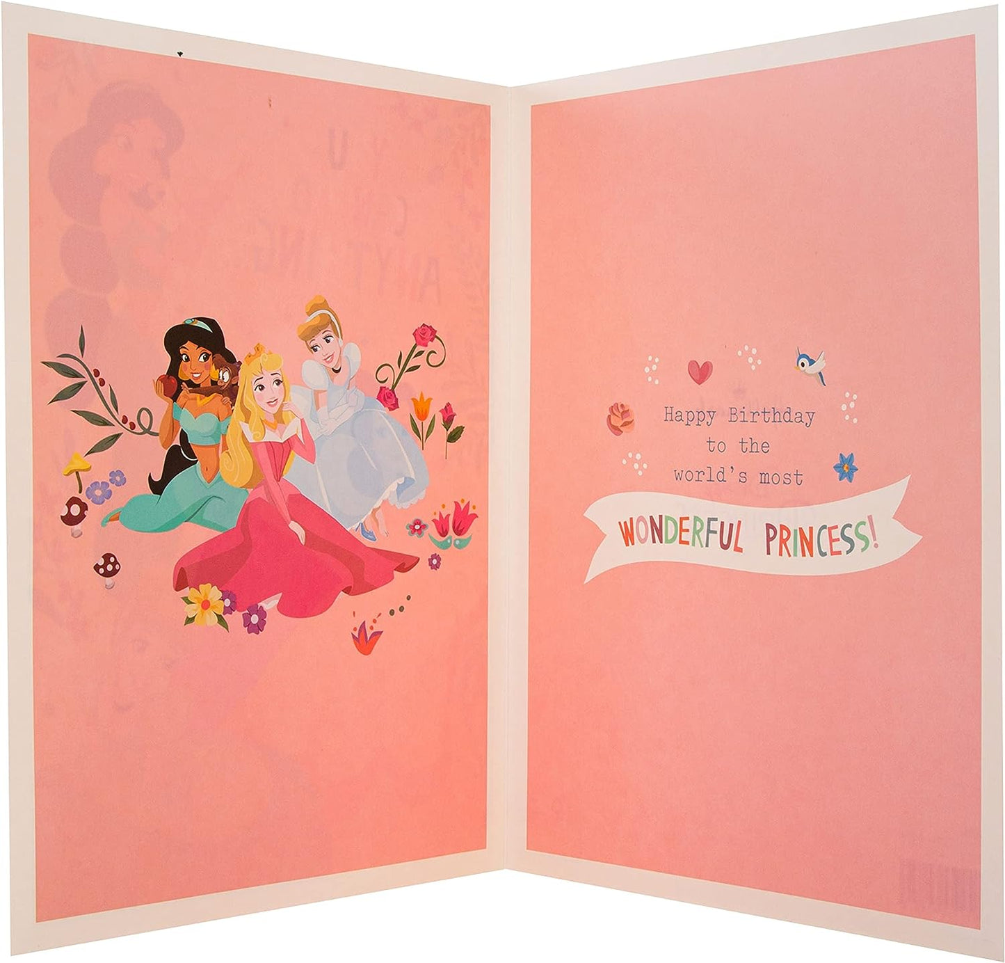 Extra-Large Disney Princess Design Birthday Card