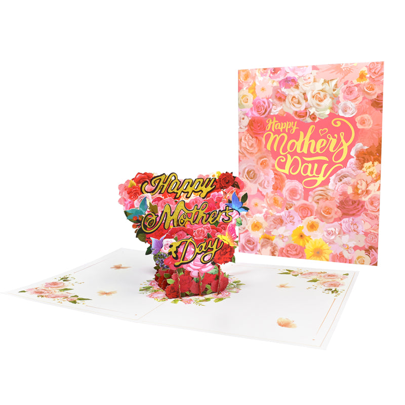 Floral Heart 3D Pop Up Mother’s Day Card