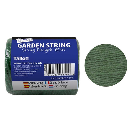 Just Stationery 60m Green Garden String Ball