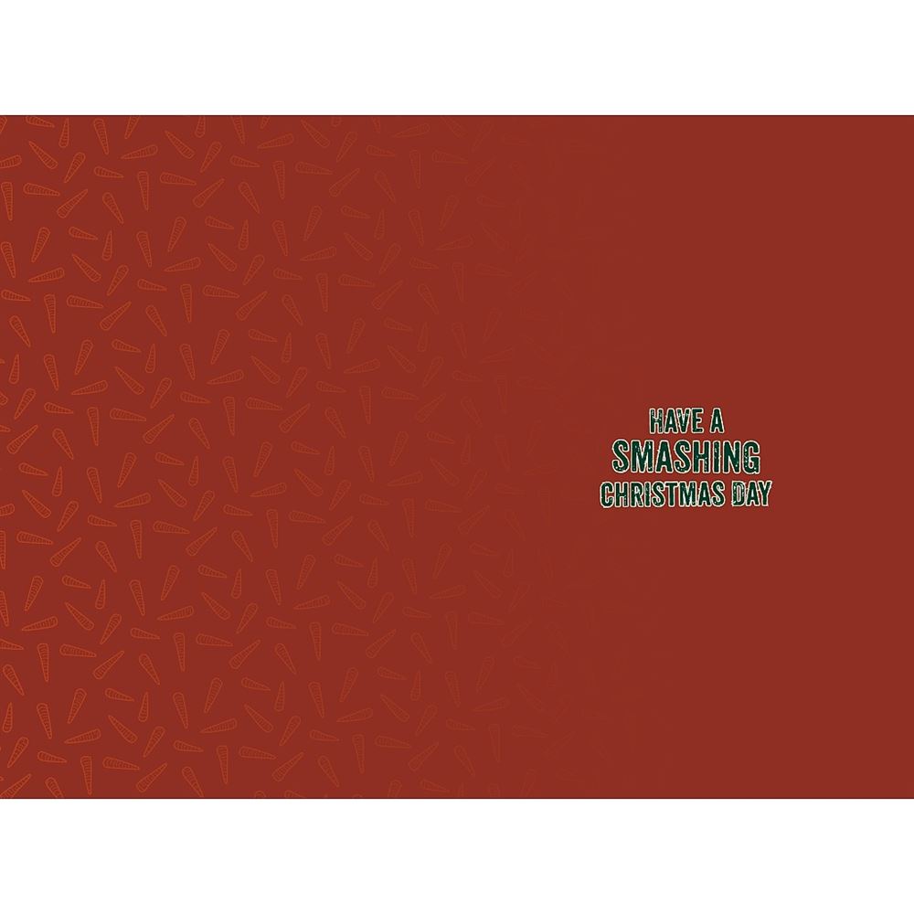 Potato Getting A Roasting Humorous Dad Christmas Card