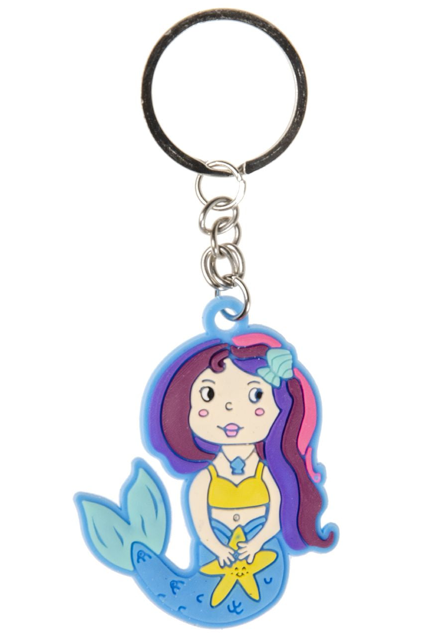 Pack of 6 Mermaid Design Keychains
