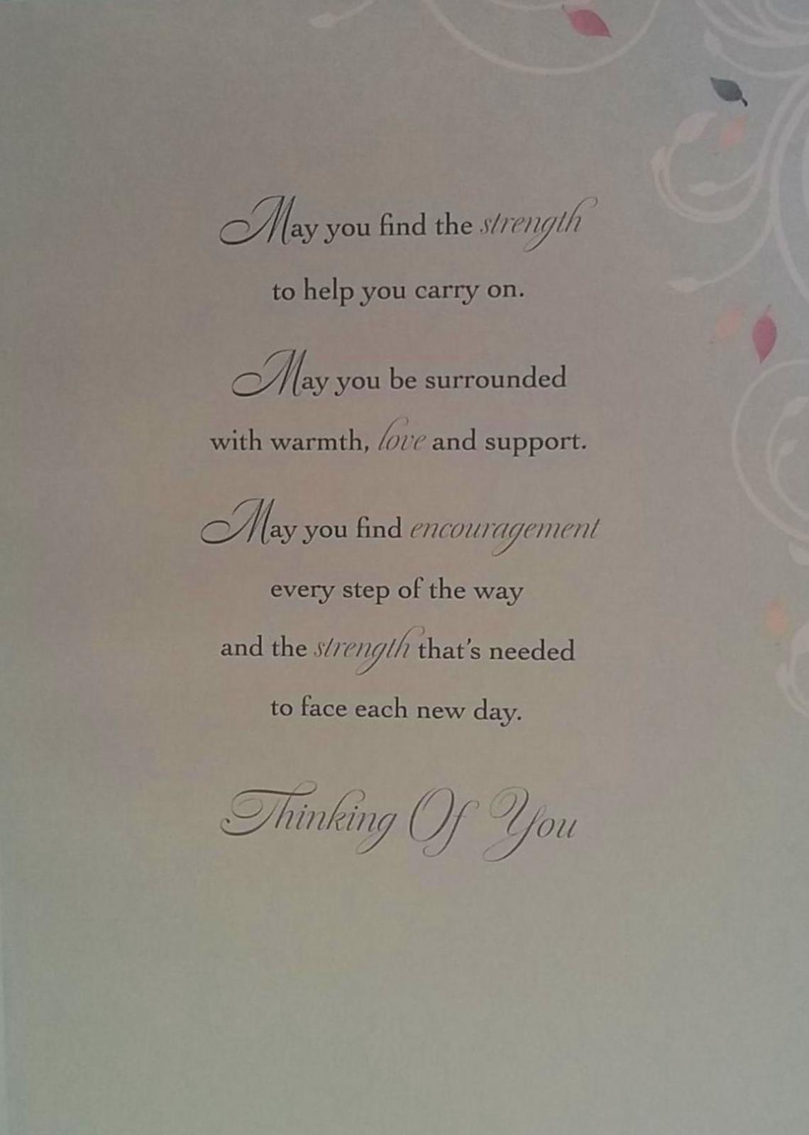 Thinking of You At This Difficult Time Beautiful Sympathy Card