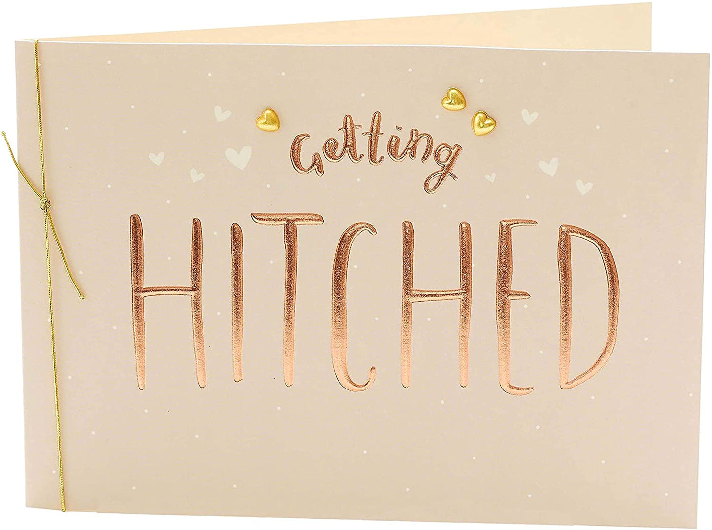 Getting Hitched Wedding Congratulations Card 