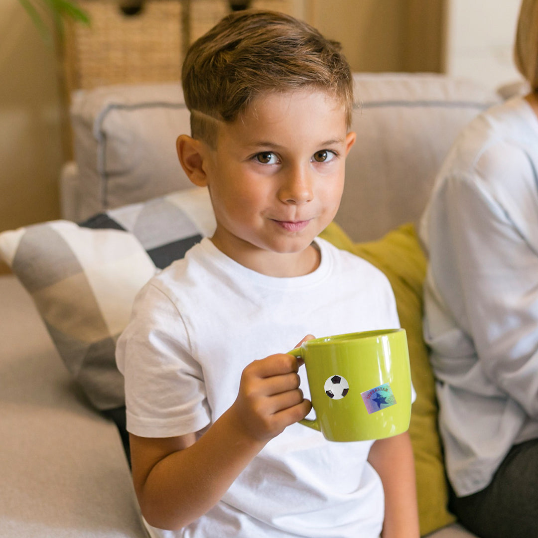 Pack of 360 Superstar Holographic 25x18mm Motivational Self-Adhesive Labels