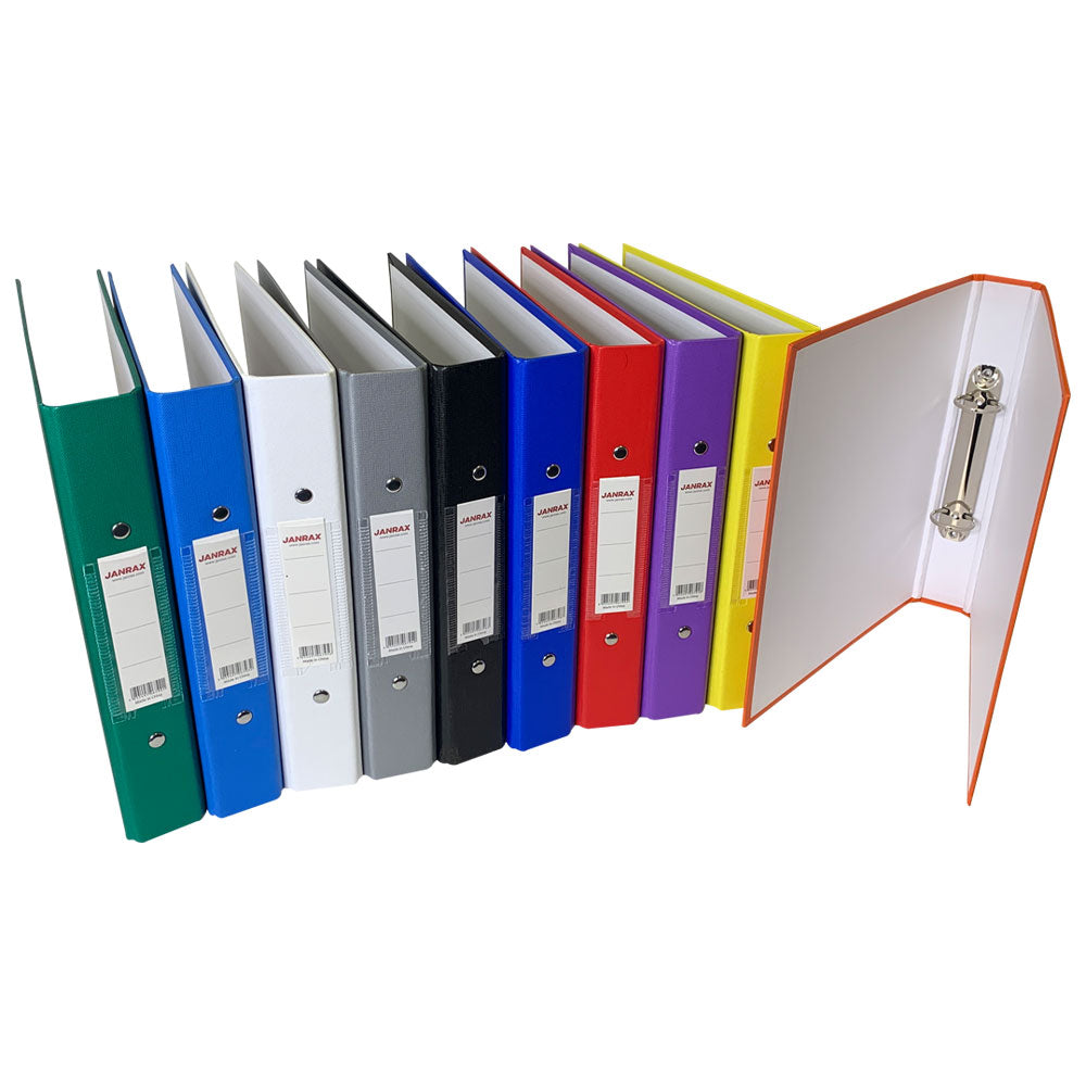A5 Yellow Paper Over Board Ring Binder by Janrax