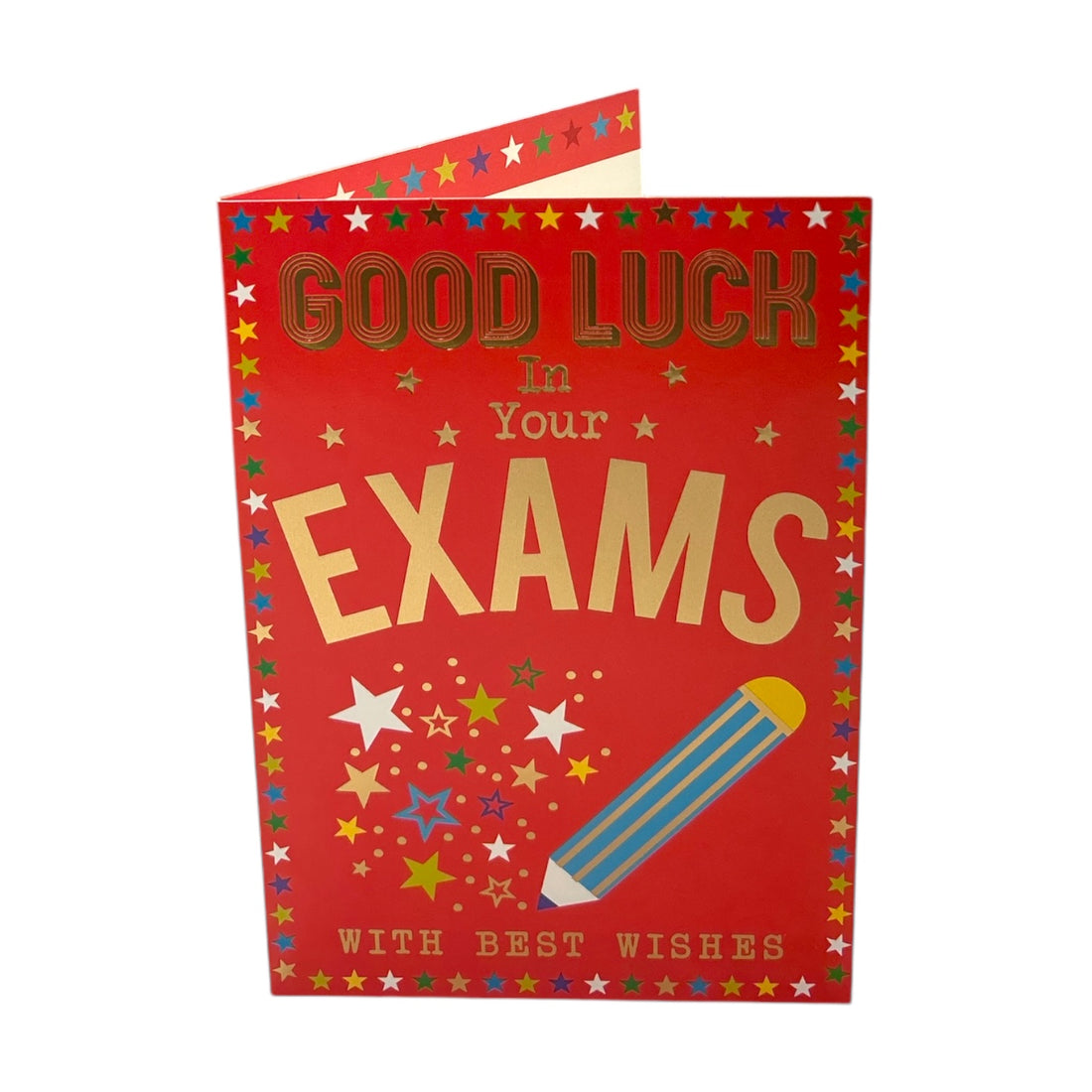 Good Luck In Your Exams Multi Stars Design Congratulations Card– Shop Inc