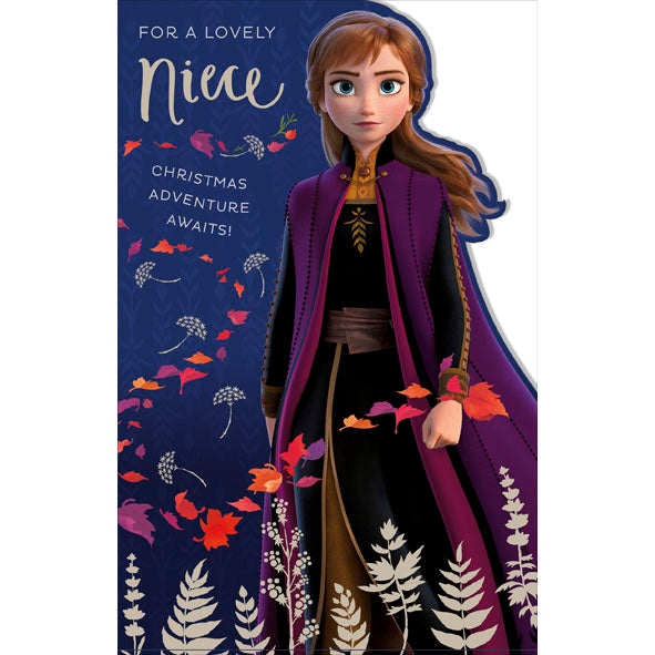  Lovely Niece Disney Frozen Christmas Card