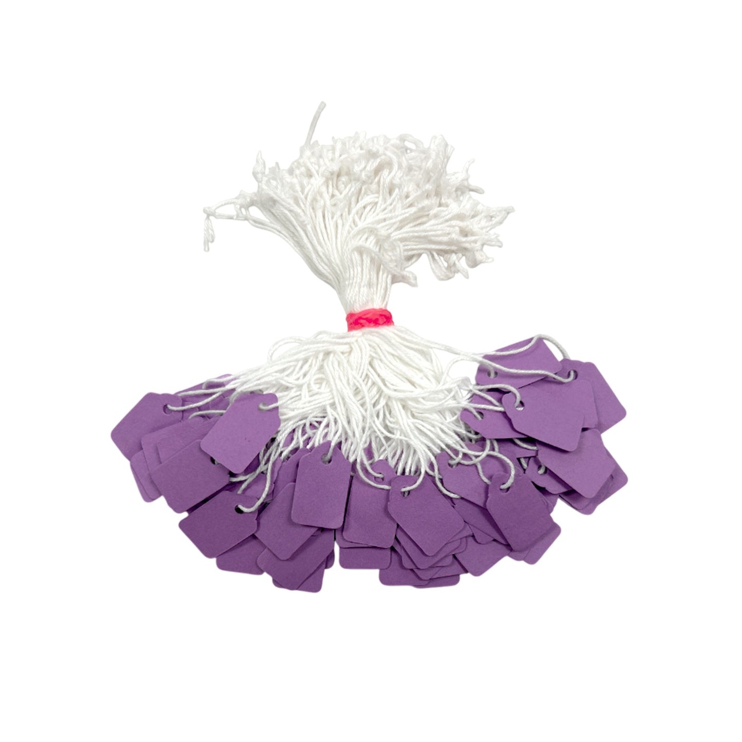 Pack of 200 Small Purple Strung Tags 13 x 20mm