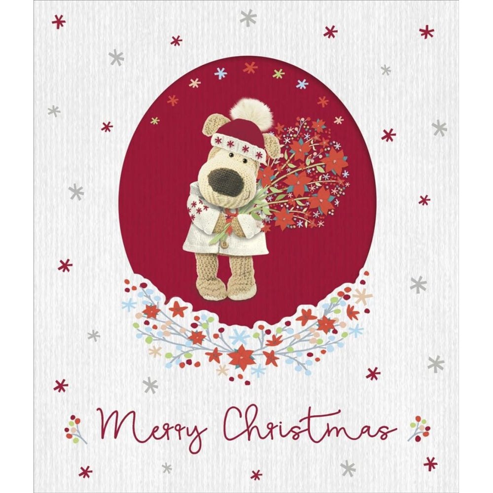 Boofle With Bouquet Christmas Card