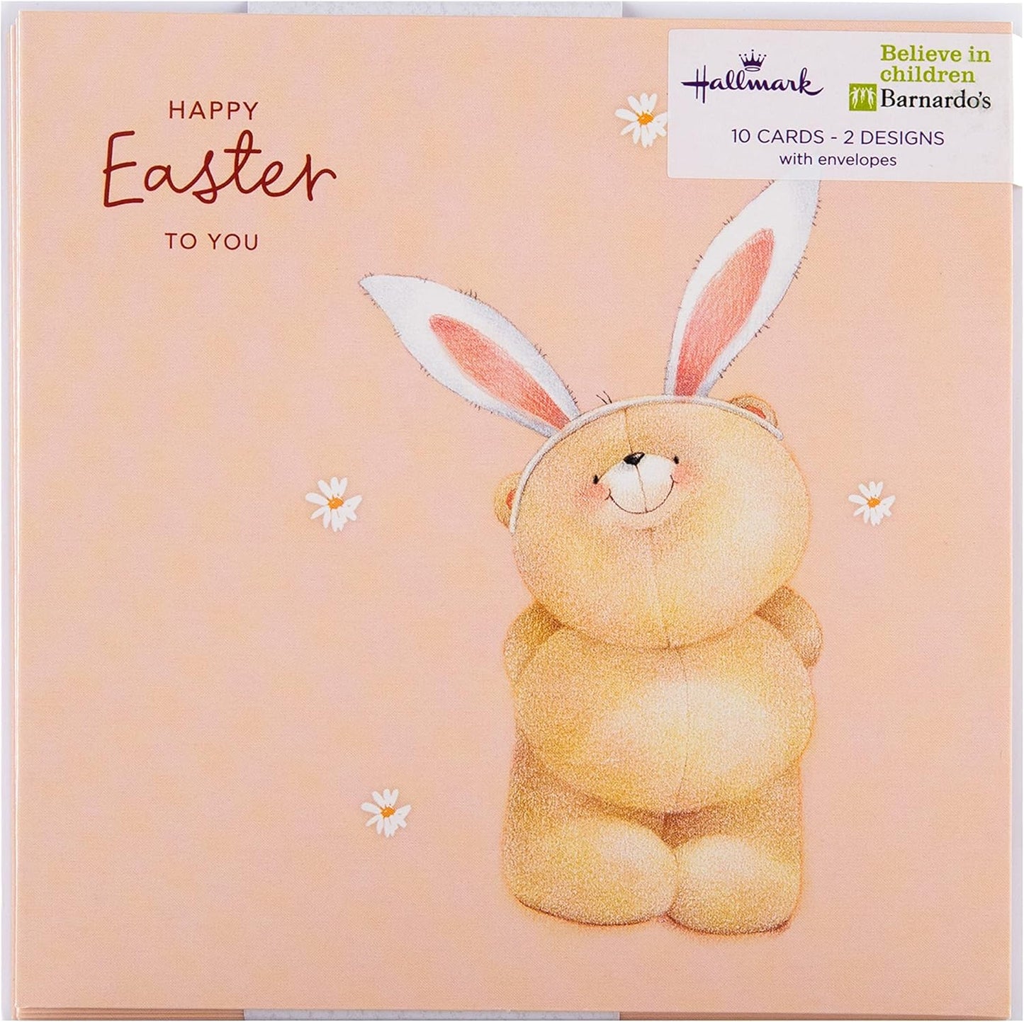'Forever Friends' in 2 Designs Pack Of 10 Charity Easter Cards