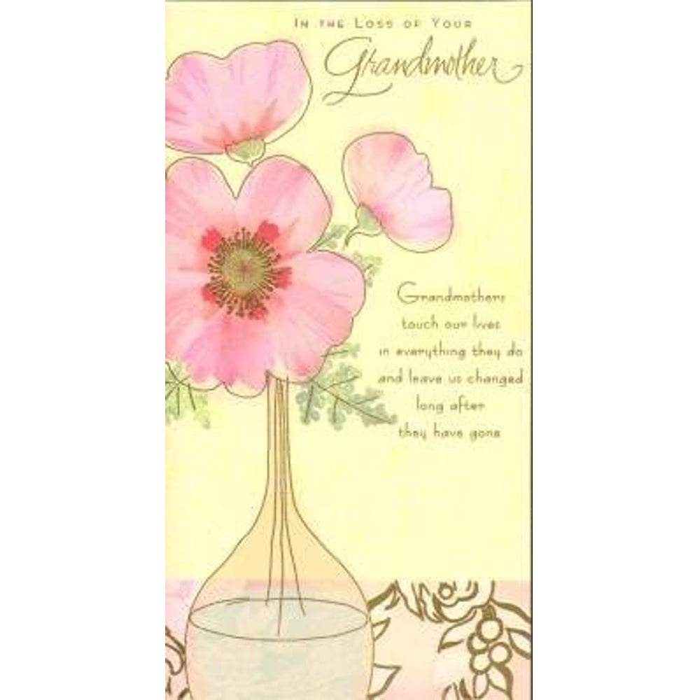 Loss of your Grandmother Sympathy Greeting Card