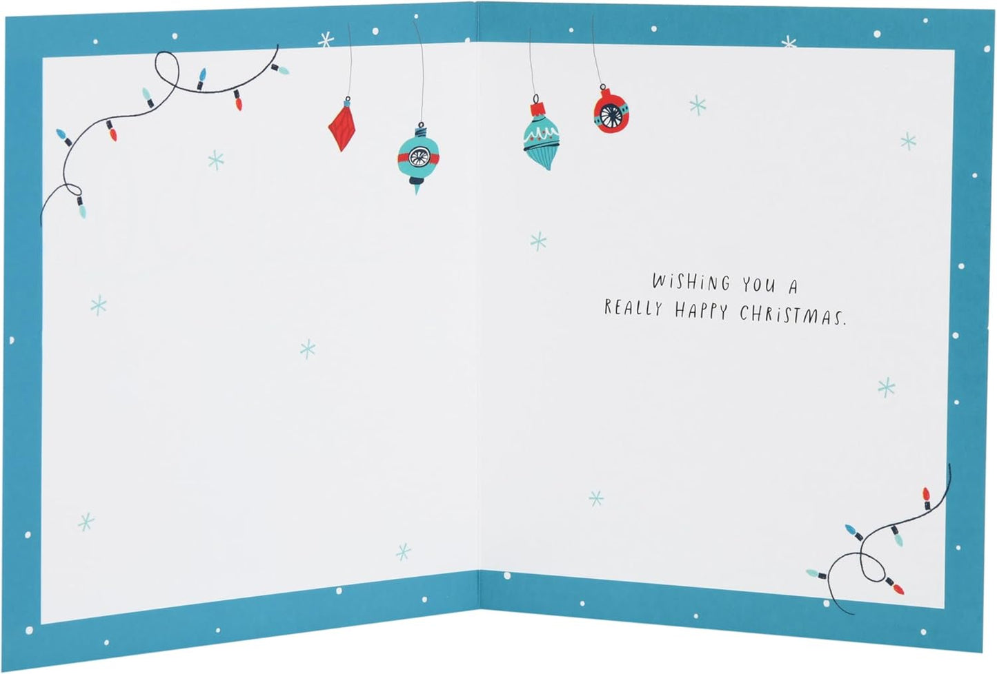 Reindeer Antlers Grandson Christmas Card