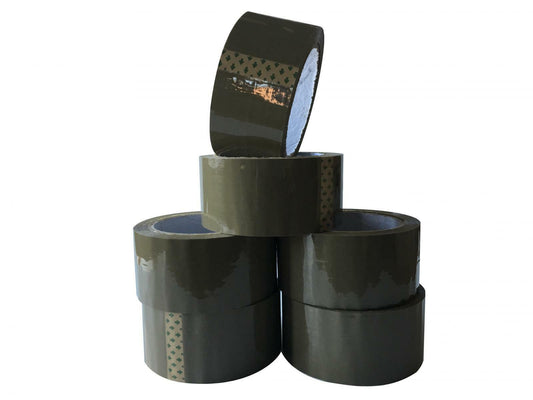Pack of 12 Brown Packaging Tapes 48mm x 66m (45 Micron)