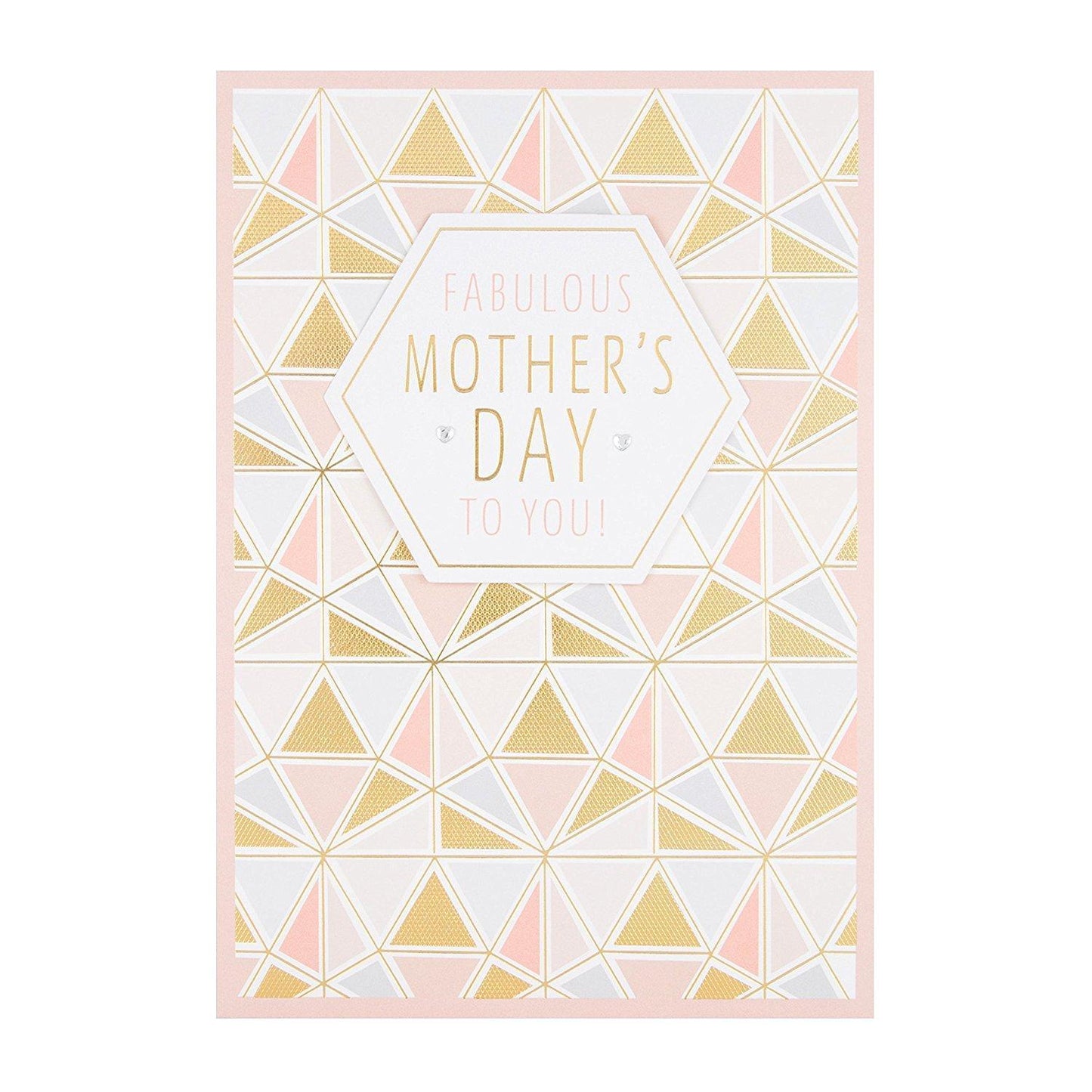 Fabulous Foil & Diamante Finished Open Mother's Day Card
