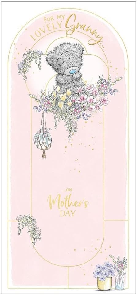 For My Lovely Granny Bear Sitting In Flowers Design Mother's Day Card