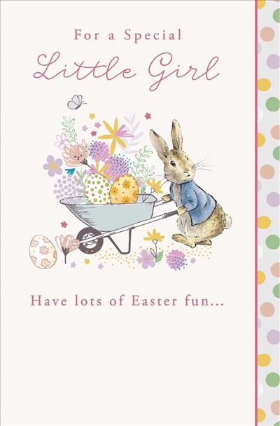 Special Little Girl Peter Rabbit Easter Card