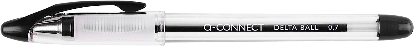 Pack of 12 Medium Black Delta Ballpoint Pens